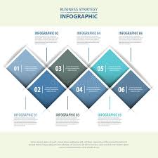 Business Infographics Design Template Blue Grey Color Tone