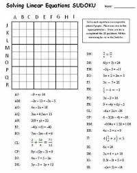 Math School Solving Linear Equations
