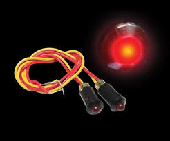 5mm 12v Red Led Plastic Body Indicator Light X2 Industries