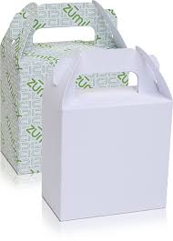 white gable gift bag box favor box