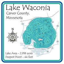 Lake Waconia Map Path Map