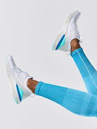 Womens Epic React Flyknit 2 In White White Light Silver