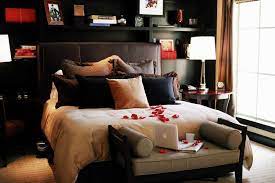 how to create a red black white bedroom
