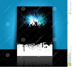 Grunge Party Flyer Layout Stock Vector Illustration Of