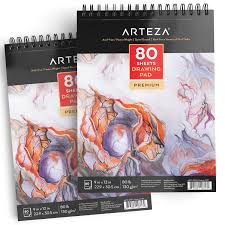 Oh snap!i hope these books help you as well! Arteza 9 X12 Drawing Pad 2 Pack 160 Pages Total Two Spiral Bound Artist Drawing Books 80 Sheets Each Durable Acid Free Sketch Paper 80lb 130g For Beginners Experts Buy Online In Montenegro