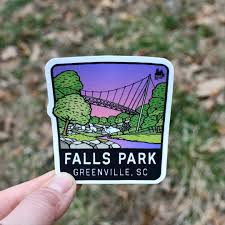 greenville sc falls park nighttime