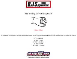 Sizing Chart Rjs Auto Racing Gloves