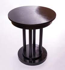Vintage Art Deco Black Side Table For