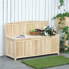 Outsunny Garden Bench With Arch Wood