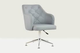 It is a good choice to add one of our computer chairs in your office or put a desk chair in your home/activity room. Calgary Office Chair Light Grey Glider Feet No Wheels