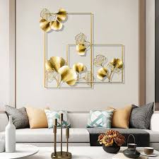 Metal Wall Decor With Hollow Out Design