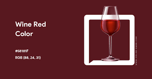 Wine Red Color Hex Code Is 58181f