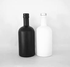 Custom Olive Oil Bottles Black White