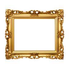 large gilded frame png vector psd