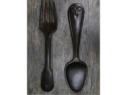 Fork And Spoon Wall Decor Kitchen Decor