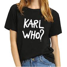 Amazon Com Zuyuhgek Karl Lagerfeld Summer Solid Color T
