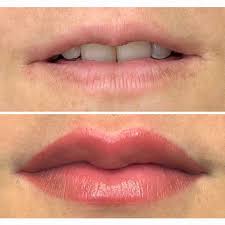 Image result for maquillaje permanente en los labios