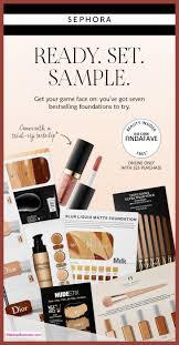 sephora free 8pc foundation sler kit