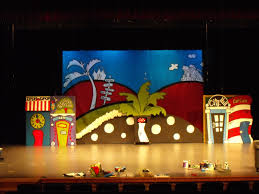 Seussical Jr Stage Props Set Design Theatre Stage Set