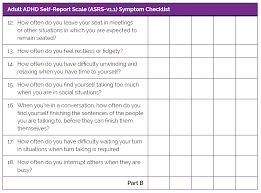 For a long time, attention deficit hyperactivity disorder (adhad) and add (without the hyperactivity aspect) were viewed as disorders that predominantly affected children. Adult Adhd Self Report Scale Asrs