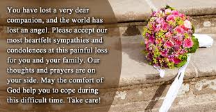dear sympathy message for loss of wife