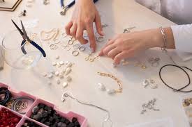 professional jewelry designer making