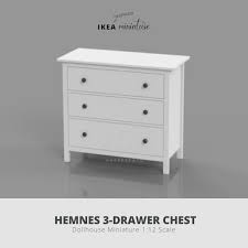 Ikea Inspired Hemnes 3 Drawer Chest For