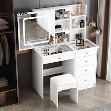 Vanity Desk Set Makeup Table With Large