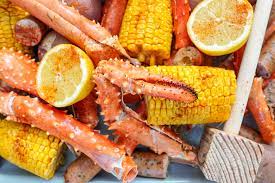 seafood boil recipe couple in the kitchen