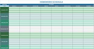 026 Template Ideas Daily Homework Schedule Routine