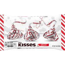 kisses candy cane mint cans
