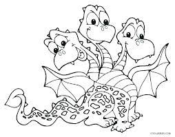 Coloring pages online for kids and family. 3 Headed Dragon Coloring Pages