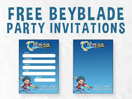 Came out exactly as expected because i did the typesetting myself online. Beyblade Birthday Invitations