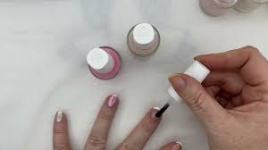 french manicure using dazzle dry