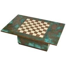 Add an heirloom story to your room with the 28 bishop ii chess & backgammon table. Game Table With Hand Sculpted Ceramic Chess Board For Sale At Pamono