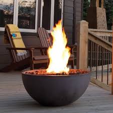 Gas Fire Bowl With Lava Rock