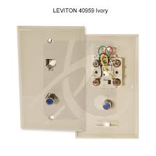 Tv Phone Combination Jack Wall Plate
