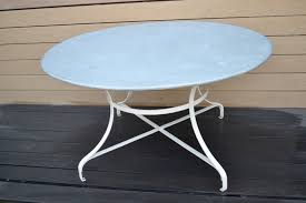Large Circular Zinc Table
