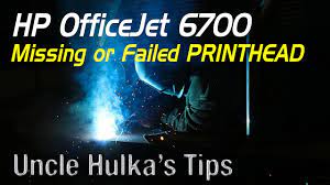 hp officejet 6700 printer missing or