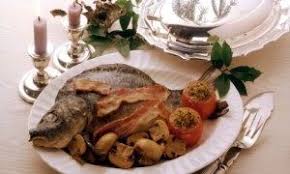 First of all, germans tend to not have their main dinner on the 25th, but on the 24th, which is known as heiligabend (holy evening). Christmas Fish Dishes Food Traditional Christmas Food Holiday Recipes