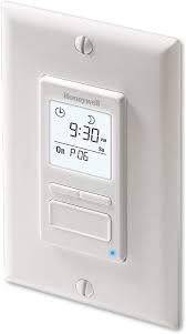 Honeywell Home Rpls740b1008 Econoswitch 7 Day Programmable Light Switch Timer White Wall Light Switches Amazon Com