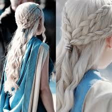 The hairstyle doesn't need to be secured with hairpins: Medieval Inspired Braids Behindthechair Com