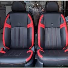 Kavach Black Red Car Seat Covers At