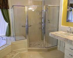 what is a semi frameless shower door