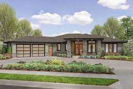 Angled Garage Ranch Style House Plans