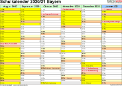 Nicht gesetzliche feiertage bayern 2021. Schulkalender 2020 2021 Bayern Fur Pdf