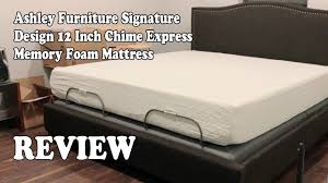 Ashley sleep memory foam mattresses user reviews & ratings. Review Ashley Furniture Signature Design 12 Inch Chime Express Memory Foam Mattress 2019 Youtube