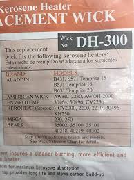 Duraheat Kerosene Heater Replacement Wicks Dh 300r Item 34410 Model Dh300 Upc 013204003005