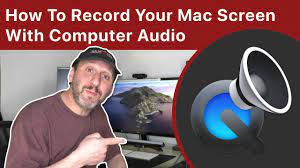 mac screen with computer audio