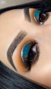 eye makeup trends teal eyeshadow